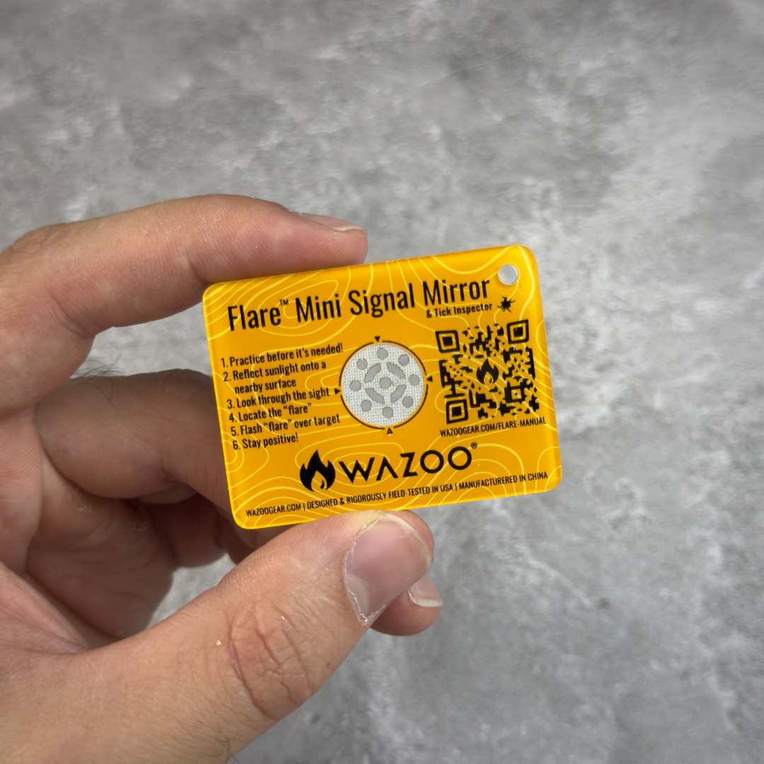 Wazoo Gear FLARE™ Mini Signal Mirror